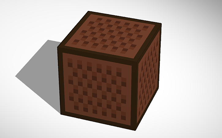 Notebot Schematic 3D design Minecraft Noteblock | Tinkercad