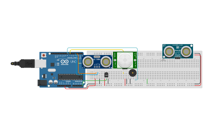 Circuit design Copy of Sensores 3 - Tinkercad