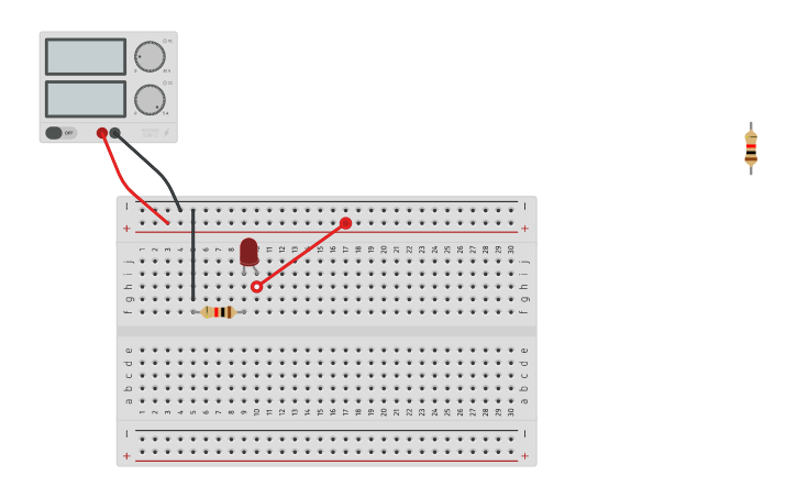 Circuit design Challenge 1 Lighting an LED | Tinkercad