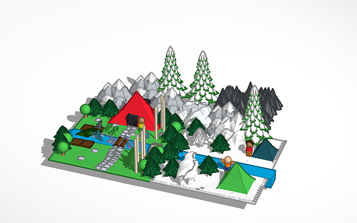 3D design Camp Site - Tinkercad