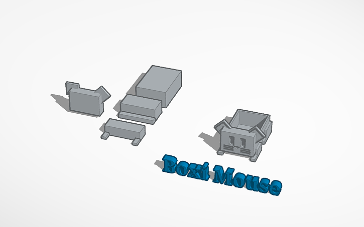3D design 07 Boxy Mouse - Tinkercad