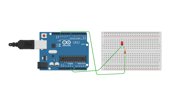 Circuit design Arduino Microcontroller - Tinkercad