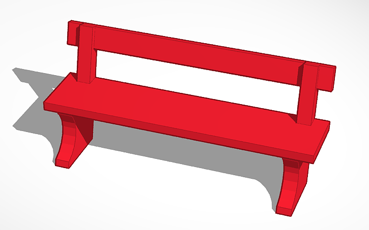 3D design New Bench | Tinkercad