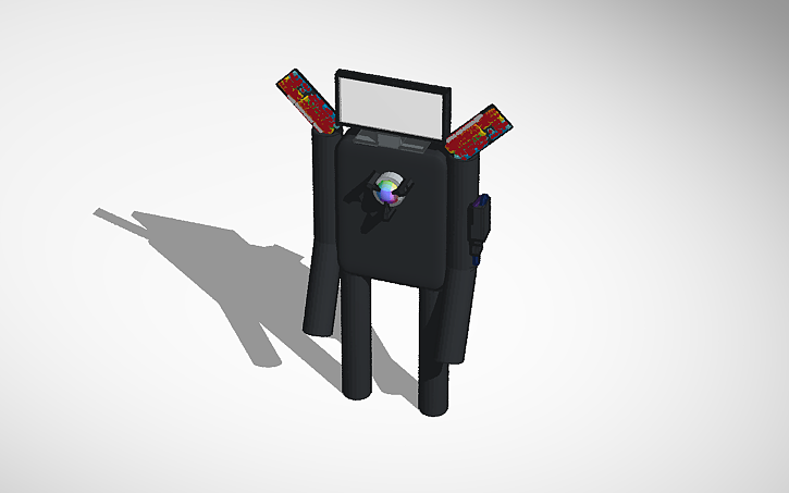 3D design Computer man titan - Tinkercad