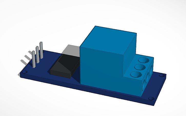 3D design 5v Relay - Tinkercad