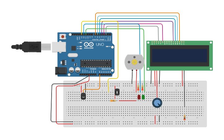 Circuit design Automatic Plant Watering System Using Temperature Sensor ...