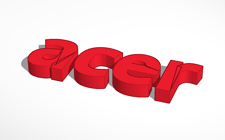 Acer Logo Tinkercad