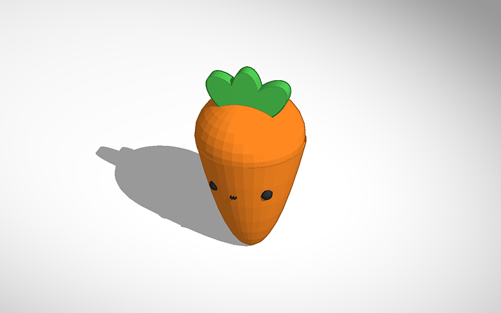 3D design Carrot - Tinkercad