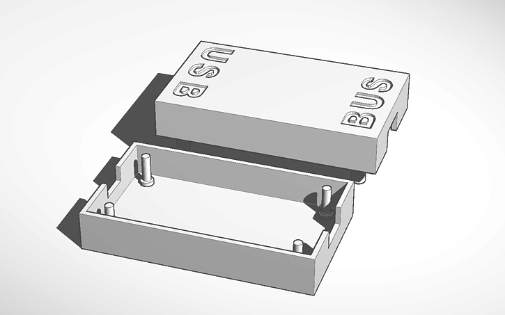 3D design NCE - USB Interface Box - Tinkercad