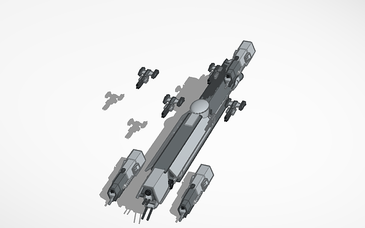 3D design halo unsc fleet - Tinkercad