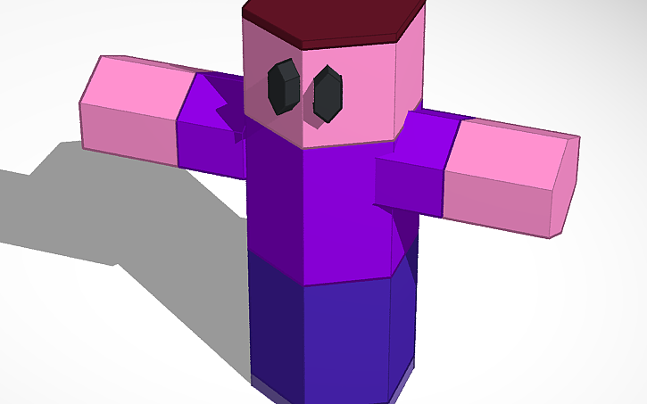 3D design scoop t pose polygon steve | Tinkercad