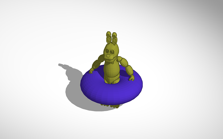 3D design SPRINGTRAP IN A TUBE :D | Tinkercad