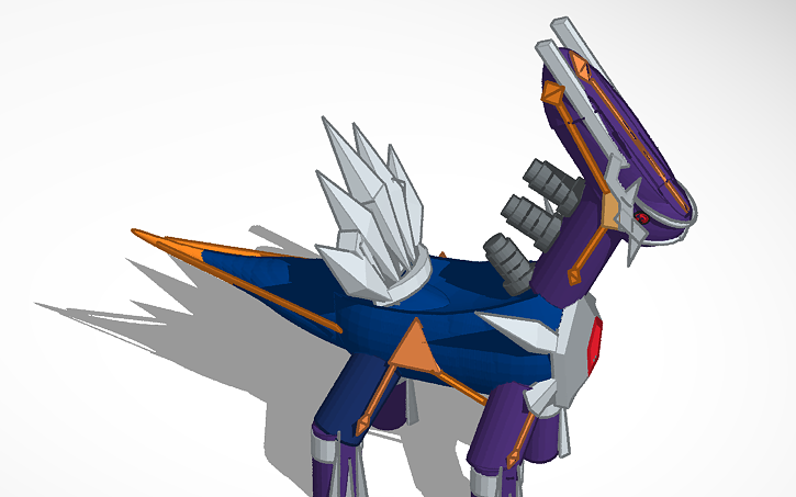 3d design primal dialga pokemon mystery dungeon tinkercad