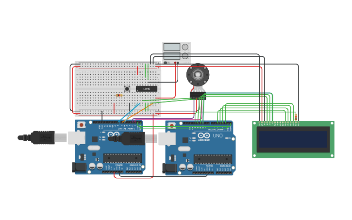 Circuit design Speed Control - Tinkercad