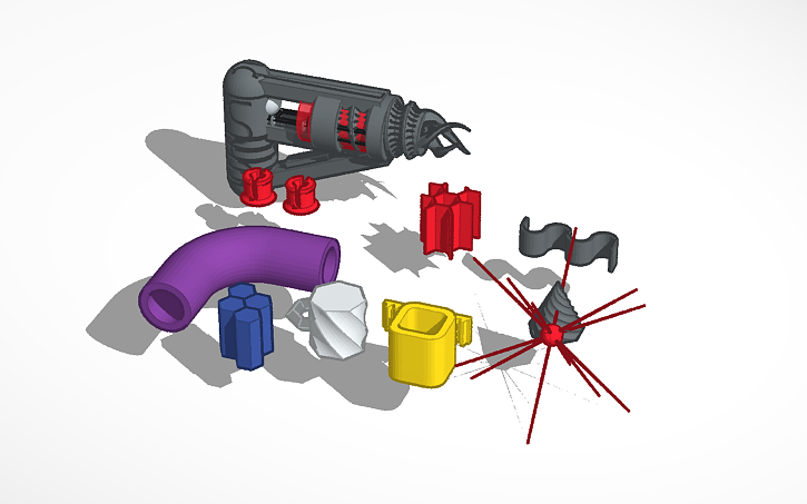 3D design laser gun | Tinkercad