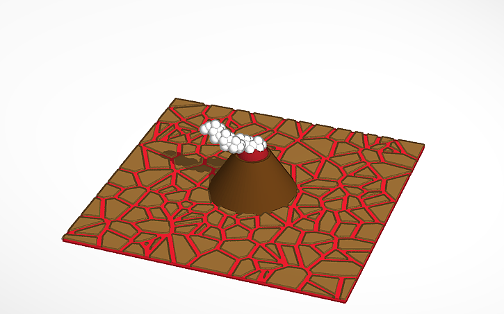 3D design VOLCANO - Tinkercad