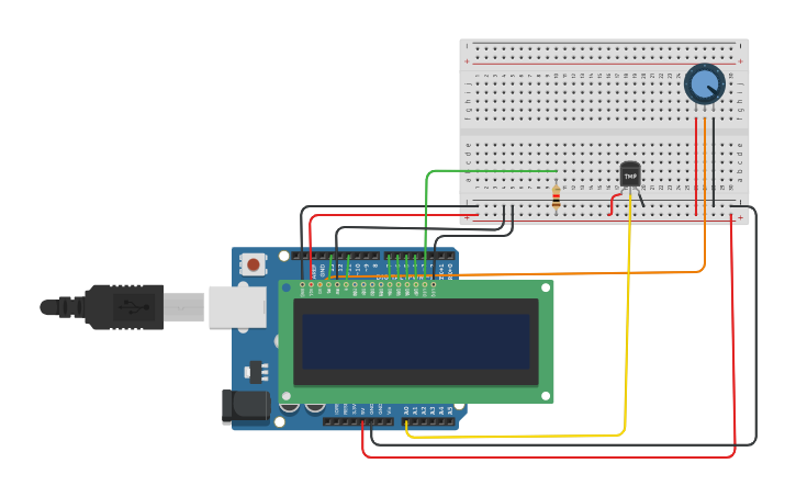 Circuit design LM35 (1711219) | Tinkercad