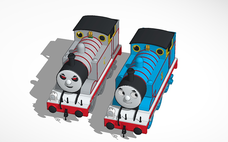 3D design Timothy the ghost engine and thomas the tank engine - Tinkercad