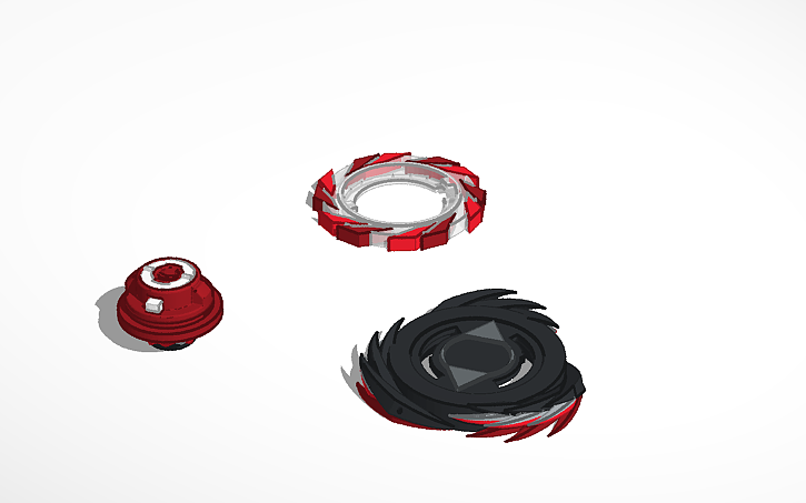 3D design Beyblade Draco Aries - Tinkercad