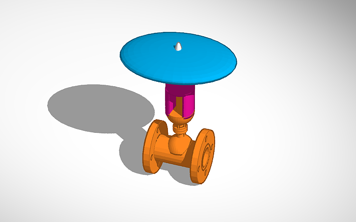 3D design Control Valve - Tinkercad