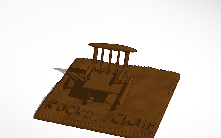 3D design Rocking Chair | Tinkercad