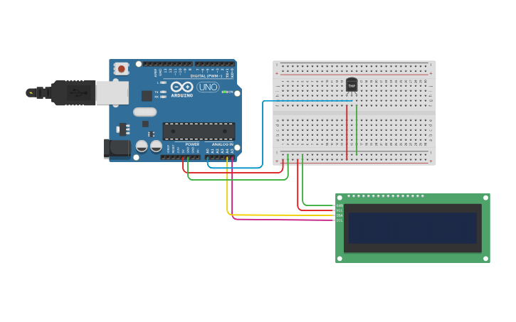 Circuit design Temperature_monitor - Tinkercad