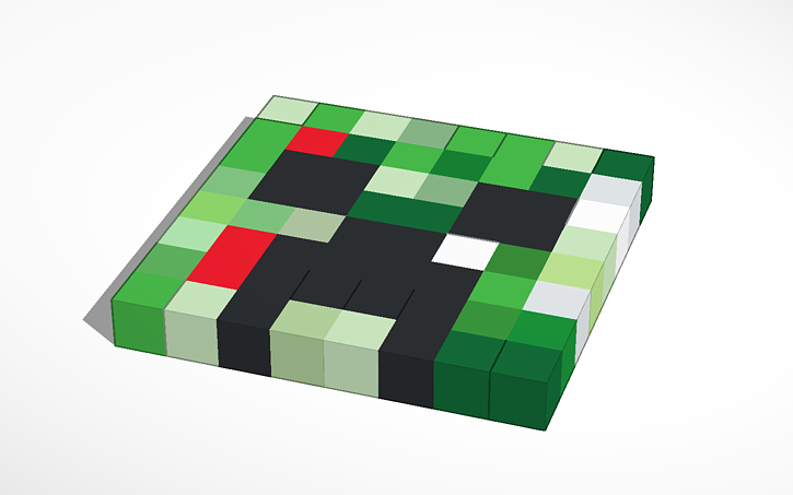 Creeper Head Tinkercad
