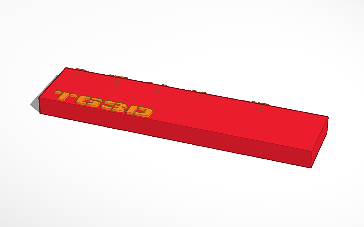 3D design Spanner Rack 1 - Tinkercad