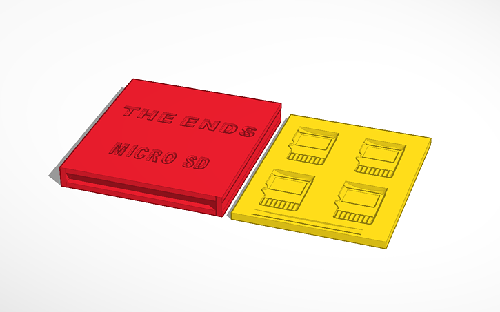 3D design micro sd - Tinkercad