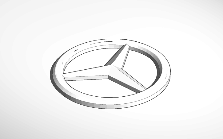 Mercedes Trailer Hitch Logo Tinkercad