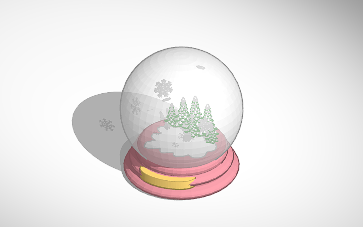 3D design Snow Globe - Tinkercad