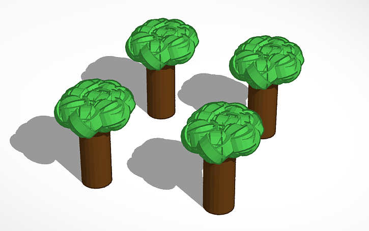 3D design trees - Tinkercad