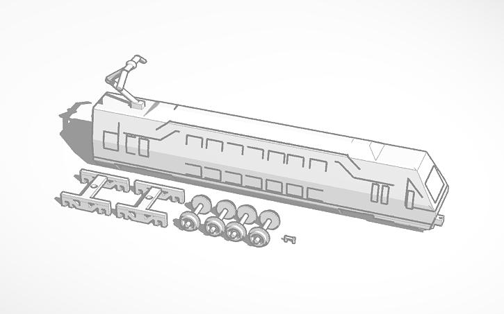 3D design train engen - Tinkercad