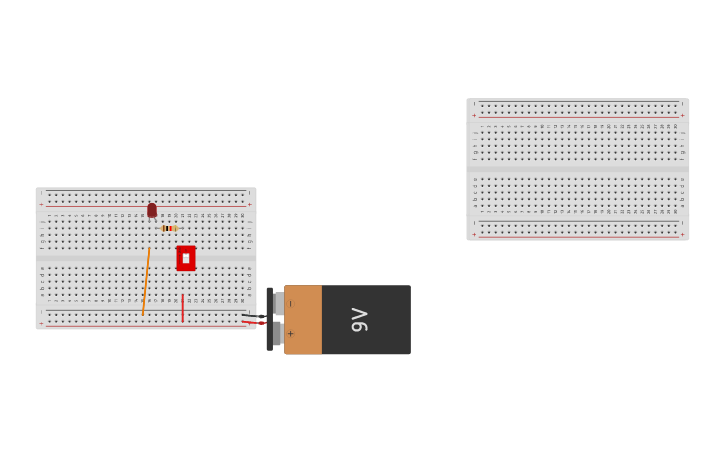 Circuit design Circuito mediante Led - Tinkercad