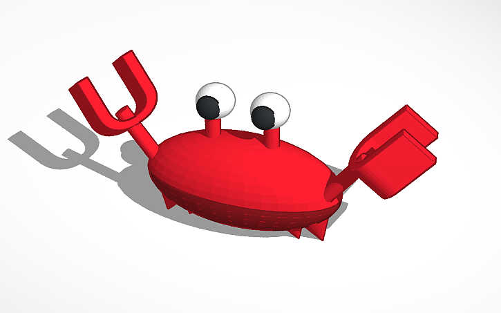 3d Design Crab Tinkercad