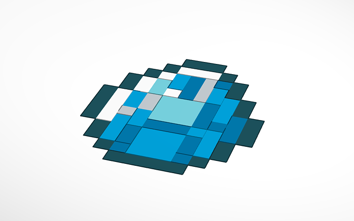 3D design THE Minecraft Diamond | Tinkercad