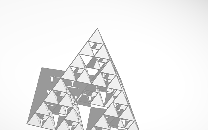 3D design Sierpinski pyramide klein - Tinkercad