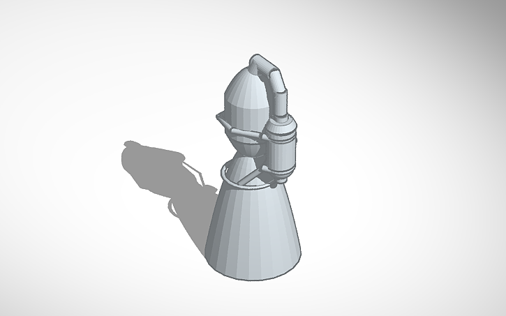 Rocket Engine Cad Model 3D design ORIGINAL rocket engine design - Tinkercad