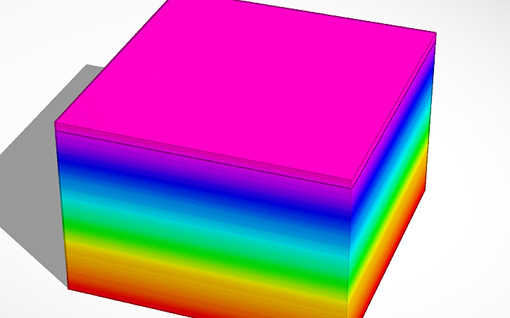 3D design Rainbow Gradient:) - Tinkercad