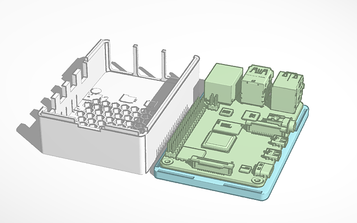 3d Design Raspberry Pi 4 Model B Case Tinkercad 1680