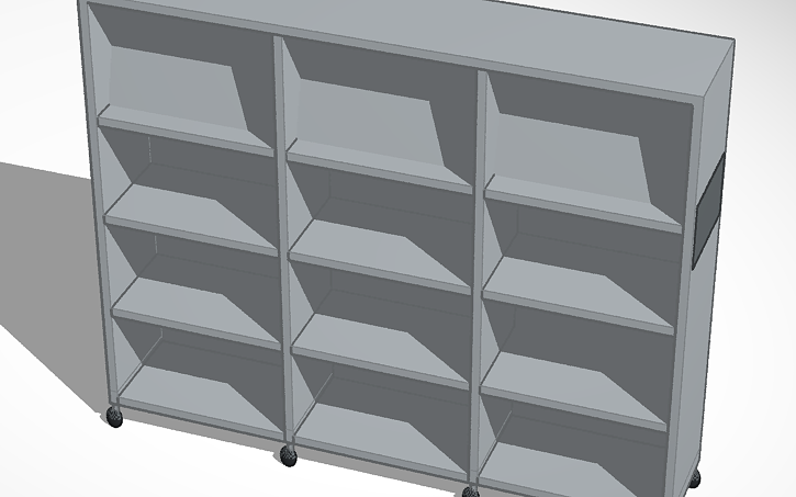 3D design RAS Library Stack (2nd story) | Tinkercad