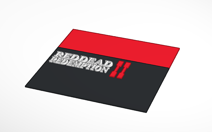 Simple Rdr2 Design 3D design RDR2 - Tinkercad