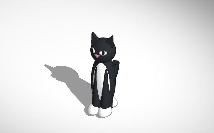 3D design tinker cat - Tinkercad