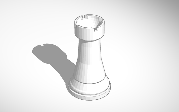 Detailed Rook Designs 3D design - Rook - - Tinkercad