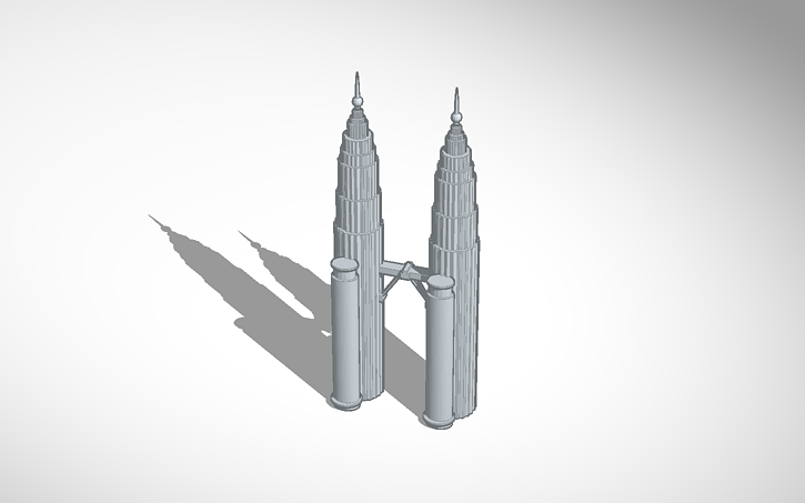 3D design Petronas Tower | Tinkercad