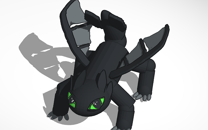 3D design baby toothless | Tinkercad