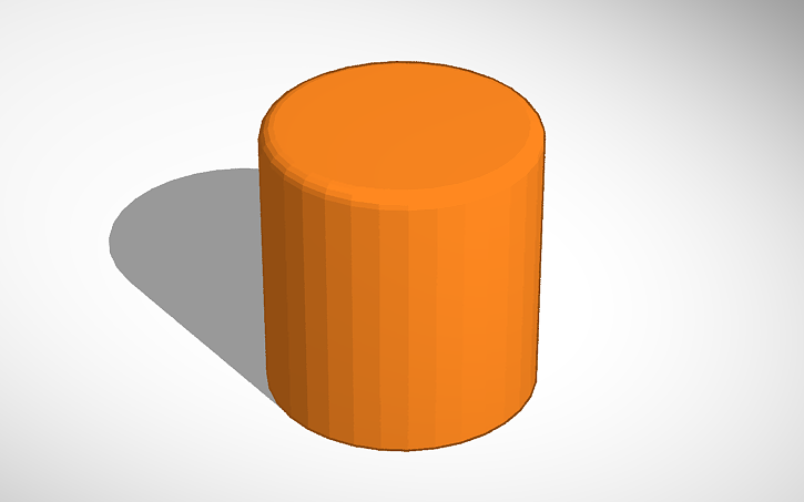 3D design rounded cilinder - Tinkercad