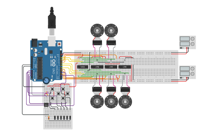 Circuit design Capstone uPrint Simulation | Tinkercad