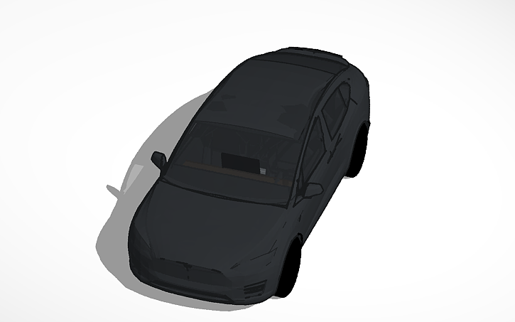 3D design Tesla Model X - Tinkercad