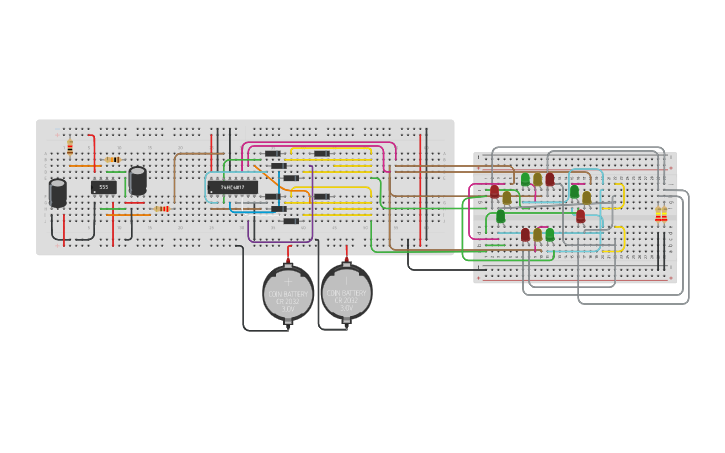Circuit design Traffic Lights - Tinkercad